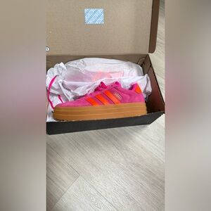 Adidas Bright Pink and Orange Shoes